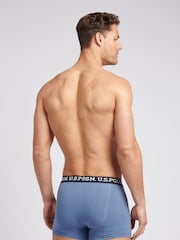 U.S. Polo Assn. Blue Mens Mixed Boxer Shorts 3 Pack - Image 10 of 11