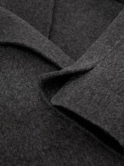 Ածխագույն մոխրագույն - Reiss Marlowe Wool-Blend Double-Breasted Blind-Seam Coat - Պատկեր 12 12-ից