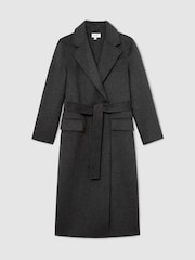 Ածխագույն մոխրագույն - Reiss Marlowe Wool-Blend Double-Breasted Blind-Seam Coat - Պատկեր 2 12-ից