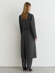 Ածխագույն մոխրագույն - Reiss Marlowe Wool-Blend Double-Breasted Blind-Seam Coat - Պատկեր 7 12-ից