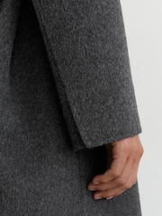 Ածխագույն մոխրագույն - Reiss Marlowe Wool-Blend Double-Breasted Blind-Seam Coat - Պատկեր 8 12-ից