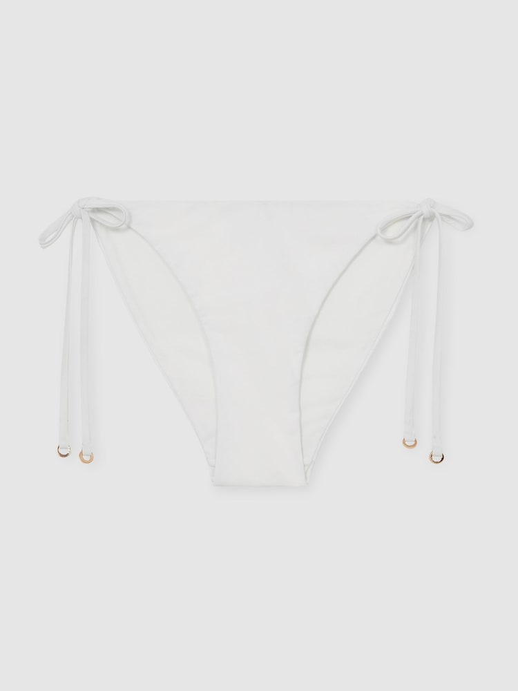 Reiss White Riah Side-Tie Bikini Bottoms - Image 2 of 6 Reiss White Riah Side-Tie Bikini Bottoms - Image 2 of 6