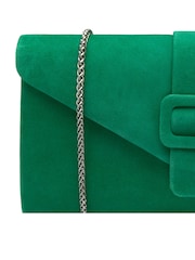 Lotus Green Clutch Bag with Chain - Image 3 of 4