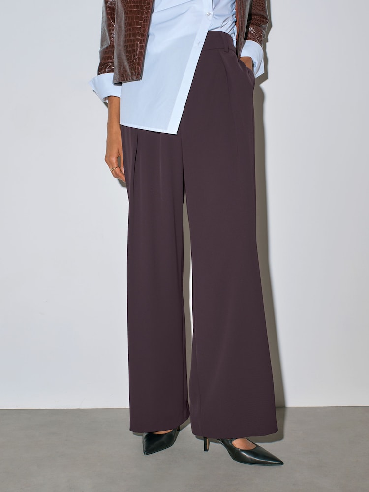 Port Elastic Back Wide Leg Trousers - Image 2 of 8 Port Elastic Back Wide Leg Trousers - Image 2 of 8