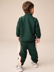 Green/White Half Zip Top and Joggers Set (3mths-7yrs) - Image 3 of 4