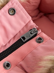 Superdry Rose Pink Everest Padded Bomber Coat - Image 11 of 16