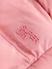 Superdry Rose Pink Everest Padded Bomber Coat - Image 12 of 16