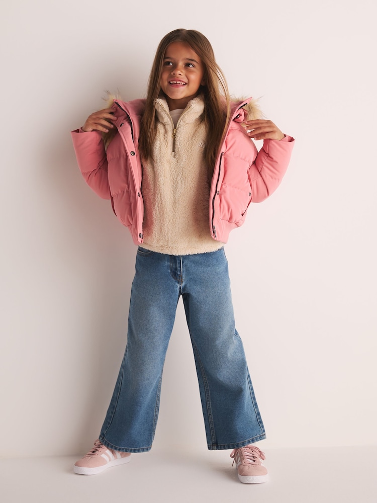 Superdry Rose Pink Everest Padded Bomber Coat - Image 2 of 16 Superdry Rose Pink Everest Padded Bomber Coat - Image 2 of 16