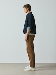 Tan Brown Slim Fit Cotton Rich Stretch Chinos - Image 2 of 10