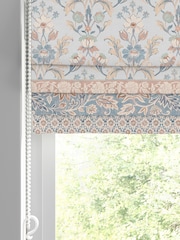 Laura Ashley Dusty Pink Semington Border Made to Measure Roman Blind - Image 2 of 6