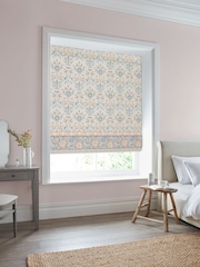 Laura Ashley Dusty Pink Semington Border Made to Measure Roman Blind - Image 5 of 6