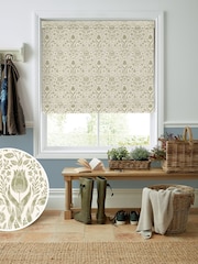 Laura Ashley Olive Ashstead Damask Made to Measure Roman Blind - Image 1 of 6