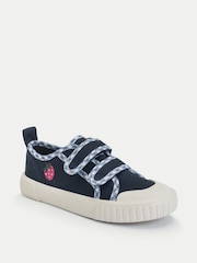 Start-Rite Navy Tide Double Bar Kids Washable Canvas Shoes - Image 2 of 7