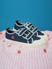 Start-Rite Navy Tide Double Bar Kids Washable Canvas Shoes - Image 7 of 7