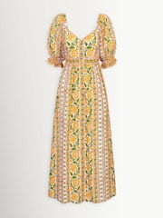 Pink City Prints Yellow Maree Dress - Image 1 of 1