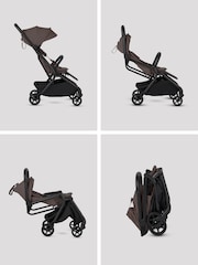 Silver Cross Chocolate Nia Compact Travel Stroller with Carrycot - Image 4 of 6