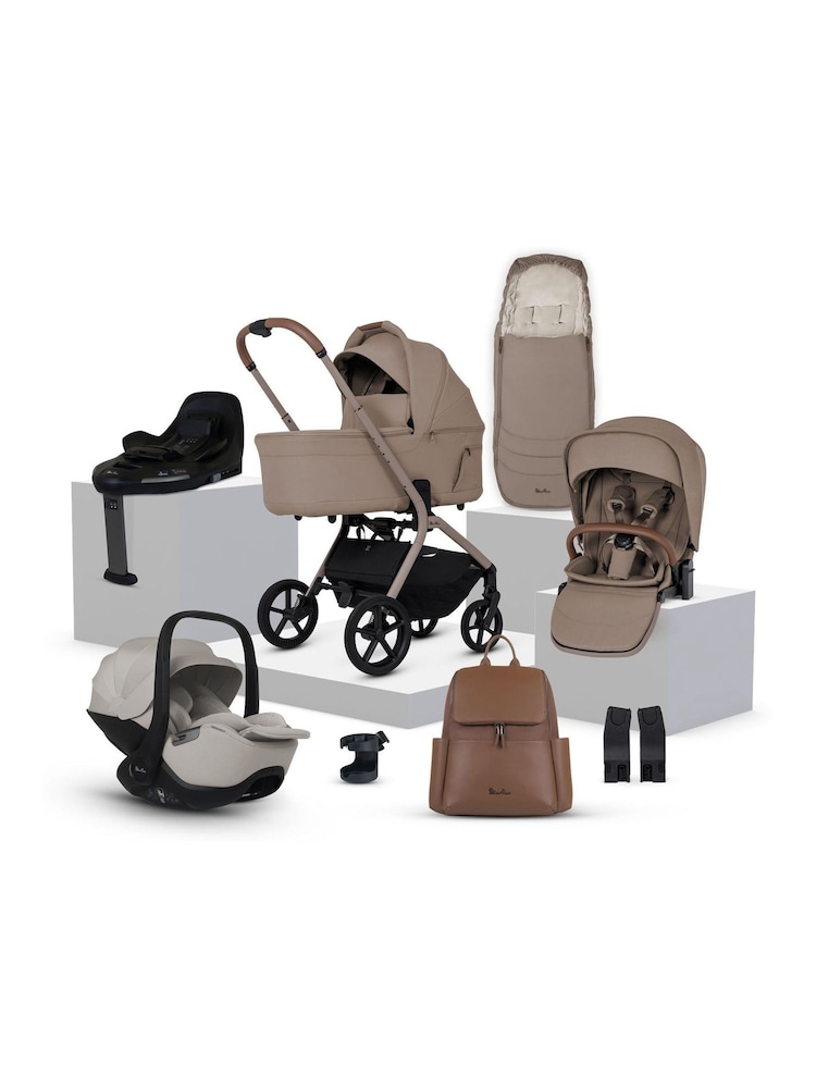 Silver Cross Champagne Breez Stroller Infant Carrier Bundle - Image 1 of 6 Silver Cross Champagne Breez Stroller Infant Carrier Bundle - Image 1 of 6