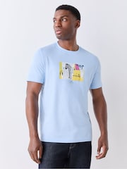 PS Paul Smith Blue Zebra Graphic T-Shirt - Image 1 of 6