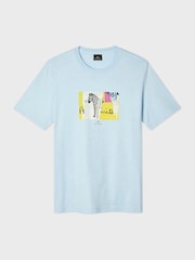 PS Paul Smith Blue Zebra Graphic T-Shirt - Image 5 of 6