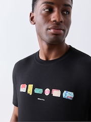 PS Paul Smith Black Price Tag Graphic T-Shirt - Image 4 of 6