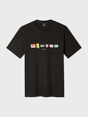 PS Paul Smith Black Price Tag Graphic T-Shirt - Image 5 of 6