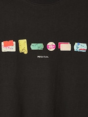 PS Paul Smith Black Price Tag Graphic T-Shirt - Image 6 of 6