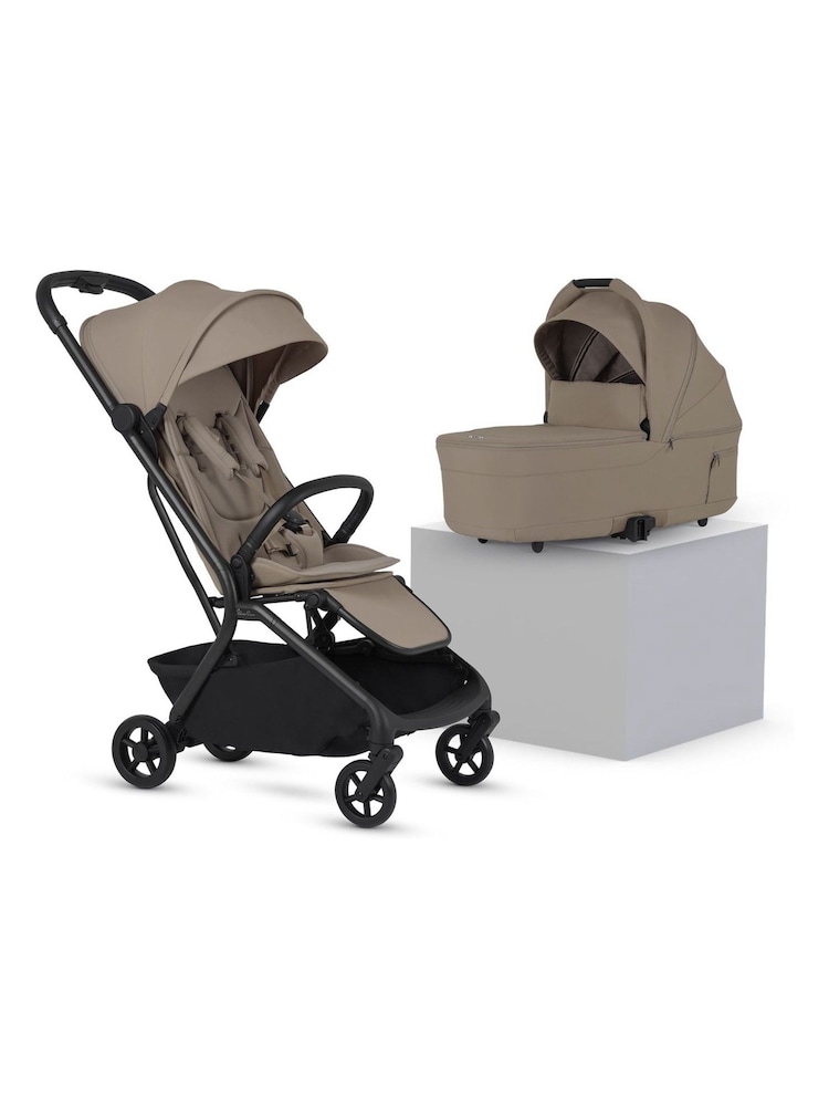 Silver Cross Champagne Nia Compact Travel Stroller with Carrycot - Image 1 of 6 Silver Cross Champagne Nia Compact Travel Stroller with Carrycot - Image 1 of 6