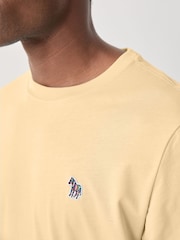 Amarillo - PS Paul Smith Zebra Logo Cotton T-Shirt - Imagen 4 de 6