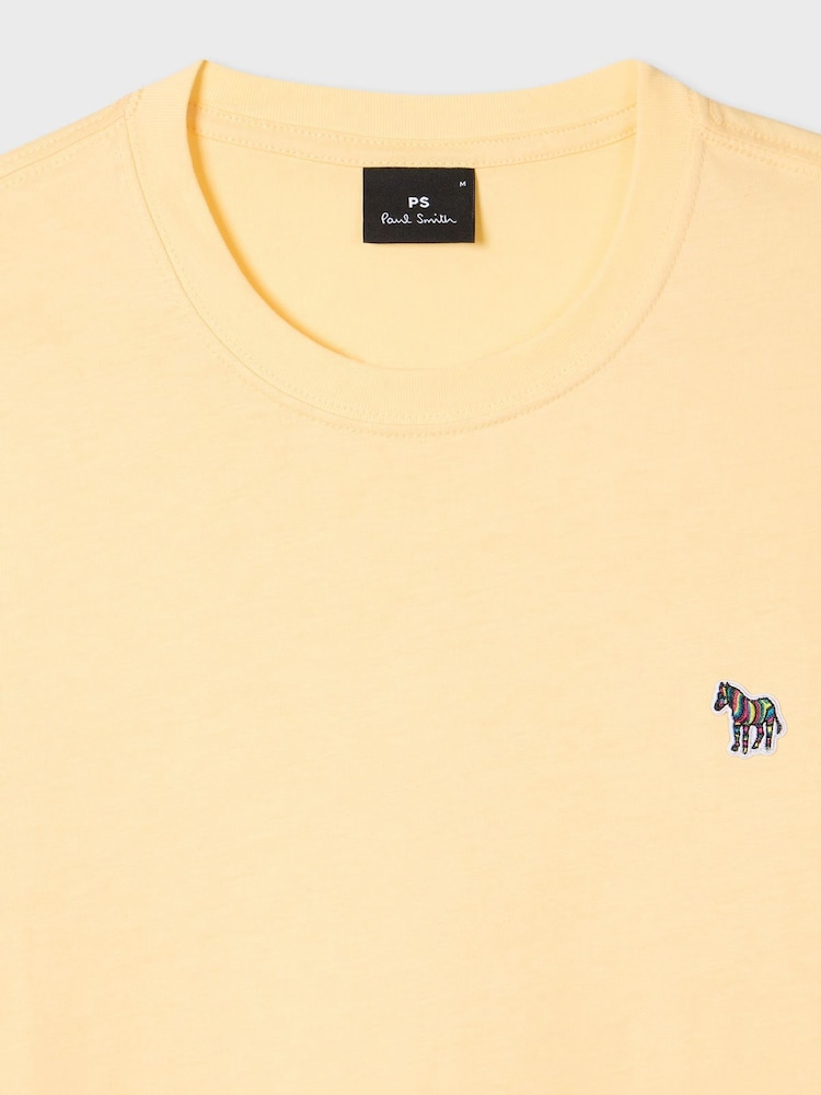 Amarillo - PS Paul Smith Zebra Logo Cotton T-Shirt - Imagen 6 de 6