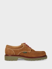 PS Paul Smith Brown Rooster Lace Up Contrast Boat Shoes - Image 1 of 5