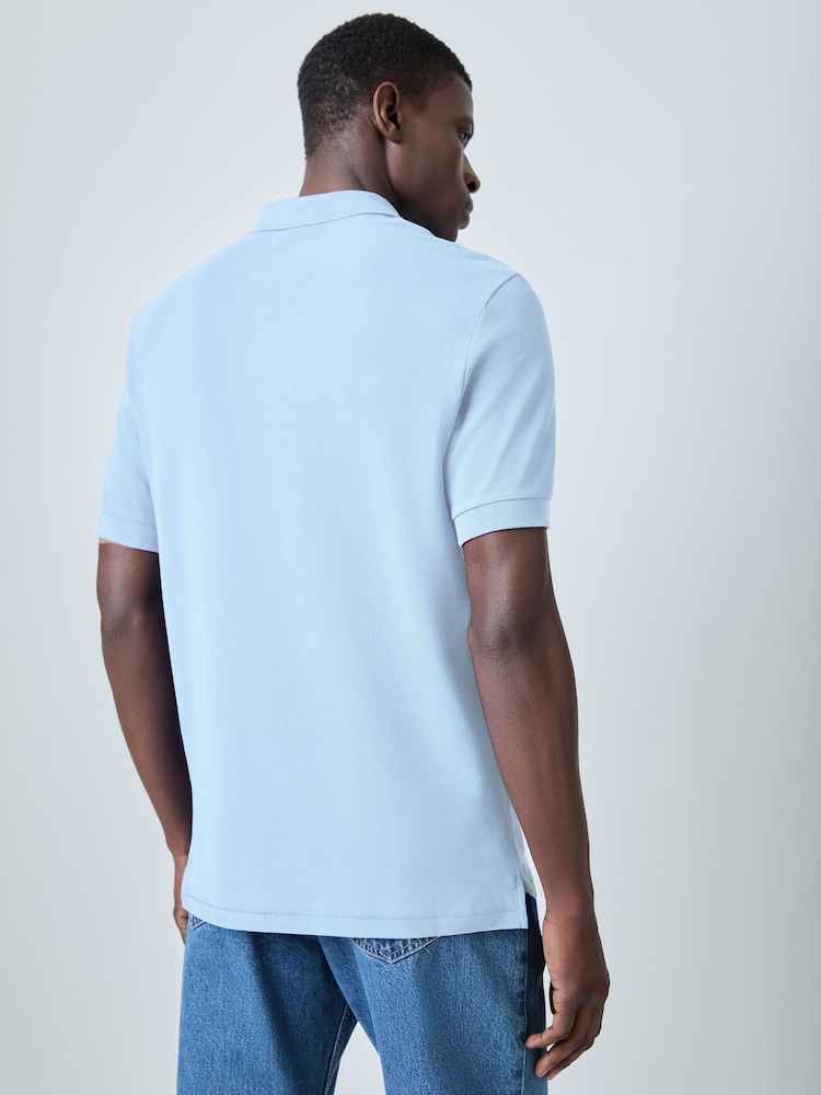 Paul Smith Sky Blue Zebra Logo Polo Shirt - Image 2 of 3