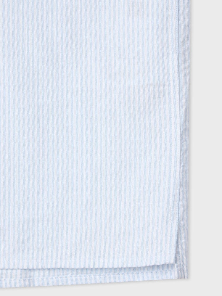 PS Paul Smith Blue Stripe Short Sleeve Zebra Logo Shirt - Image 5 of 5
