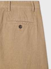 PS Paul Smith Natural Double Pleat Relaxed Fit Trousers - Image 11 of 13