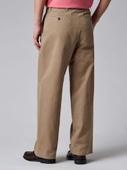 PS Paul Smith Natural Double Pleat Relaxed Fit Trousers - Image 3 of 13