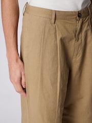 PS Paul Smith Natural Double Pleat Relaxed Fit Trousers - Image 6 of 13