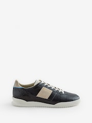 PS Paul Smith Black Contrast Panel Leather Trainers - Image 1 of 1