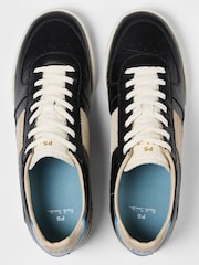 PS Paul Smith Black Contrast Panel Leather Trainers - Image 2 of 10