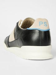 PS Paul Smith Black Contrast Panel Leather Trainers - Image 6 of 10