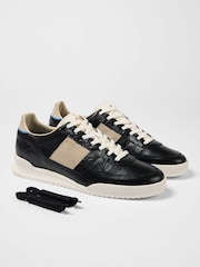 PS Paul Smith Black Contrast Panel Leather Trainers - Image 9 of 10