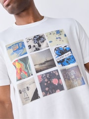 PS Paul Smith White Scenic Graphic T-Shirt - Image 4 of 6