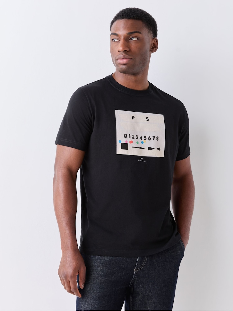 PS Paul Smith Black Casette Graphic T-Shirt - Image 1 of 4