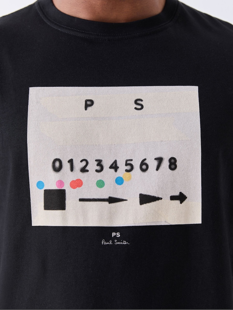 PS Paul Smith Black Casette Graphic T-Shirt - Image 4 of 4