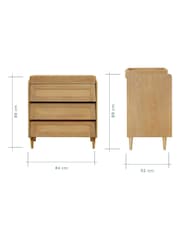 Tutti Bambini Light Oak Japandi Nursery Chest Changer - Image 4 of 4