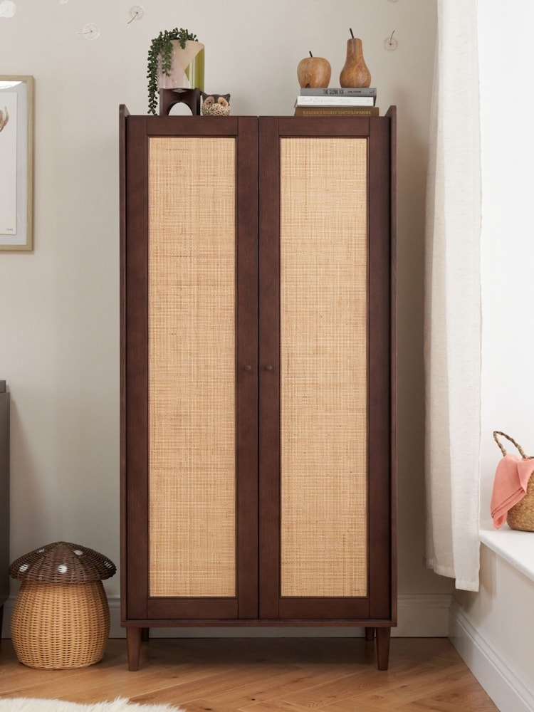 Tutti Bambini Warm Walnut Japandi Nursery Wardrobe - Image 1 of 4