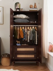 Tutti Bambini Warm Walnut Japandi Nursery Wardrobe - Image 2 of 4