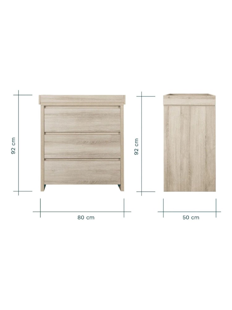 Tutti Bambini Oak Modena Nursery Chest Changer - Image 5 of 5