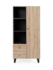 Tutti Bambini Distressed Oak Slate Grey Como Nursery Wardrobe - Image 3 of 4