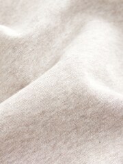 Neutral Marl Regular Fit Heavyweight Cotton Rich Jersey Hoodie - Image 7 of 7