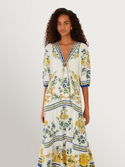 Farm Rio Emily Floral Tapestry Maxi Dress - Imagen 3 de 4