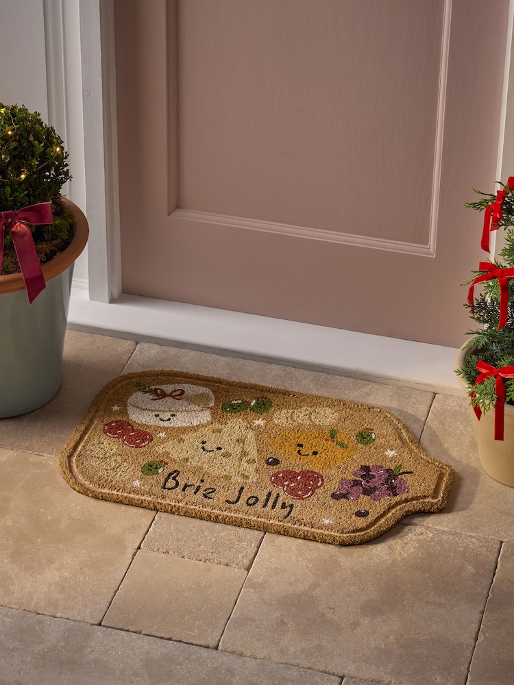 Natural Shaped Cheeseboard Coir Doormat - Image 2 of 5 Natural Shaped Cheeseboard Coir Doormat - Image 2 of 5